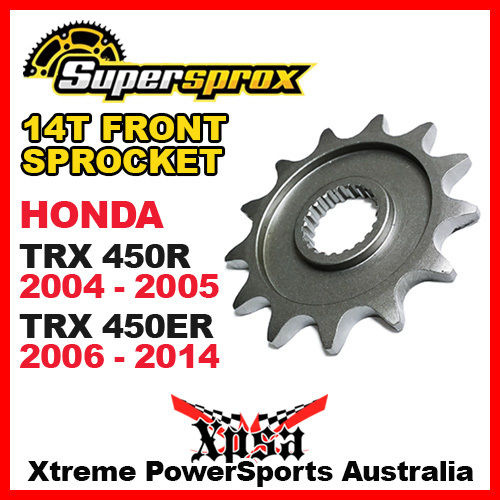 SUPERSPROX FRONT SPROCKET 14T HONDA TRX 450R 04-2005 TRX 450ER 06-2014 ATV DIRT