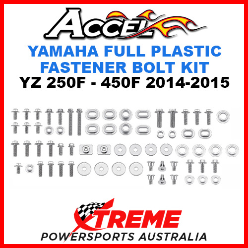 Accel Yamaha YZ 450F 2014-2015 Full Plastic Fastener Bolt Kit 10.BKF-203