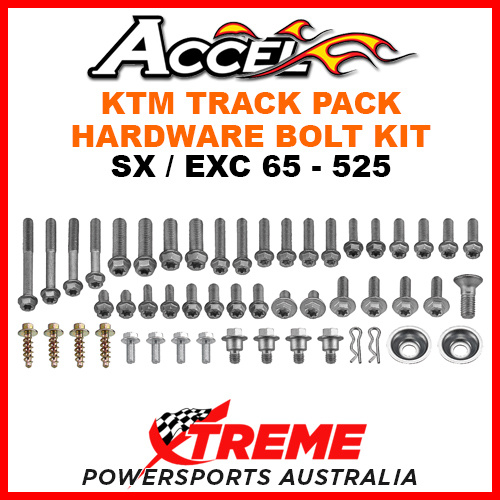 Accel KTM 65 85 125 250 300 350 450 525 Track Pack Hardware Bolt Kit 10.BKT-02
