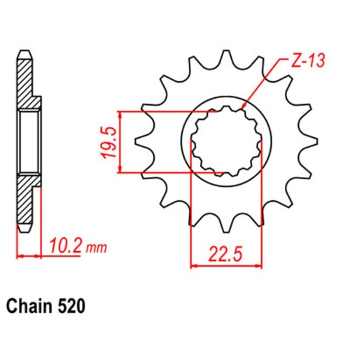 13T Front Sprocket Stealth