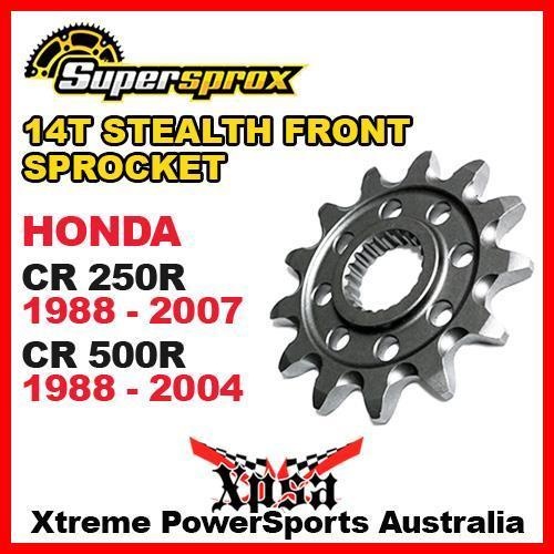 SUPERSPROX FRONT SPROCKET STEALTH 14T CR 250R CR250R 88-07 CR500R 500R 88-04 MX