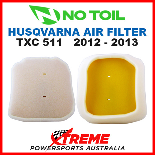 Twin Stage Air Filter for Husqvarna 511 TE 2012-2013 No Toil 130-45