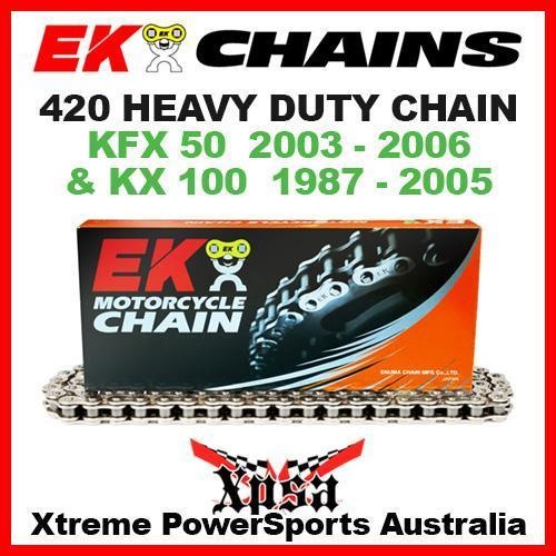 EK MX HEAVY DUTY 420 GREY CHAIN KAWASAKI KFX 50 2003-2006 KX 100 KX100 1987-2005