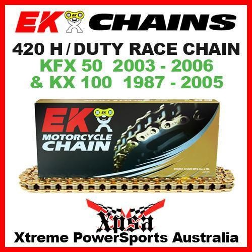 EK MX H/DUTY RACE RACING 420 GOLD CHAIN KFX 50 2003-2006 KX100 KX 100 1987-2005
