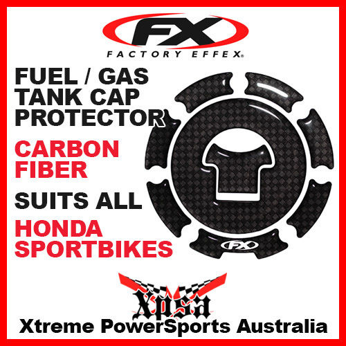 FACTORY EFFEX FX SPORTBIKE CARBON FIBER FUEL GAS CAP PROTECTOR HONDA CBR VTR UNI