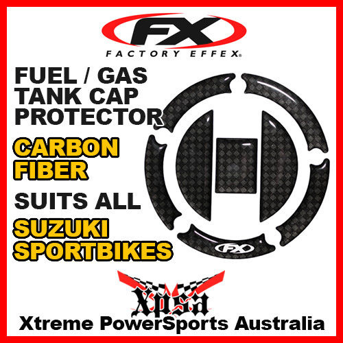 FACTORY EFFEX FX SPORTBIKE CARBON FIBER FUEL GAS CAP PROTECTOR For Suzuki GSX UNI