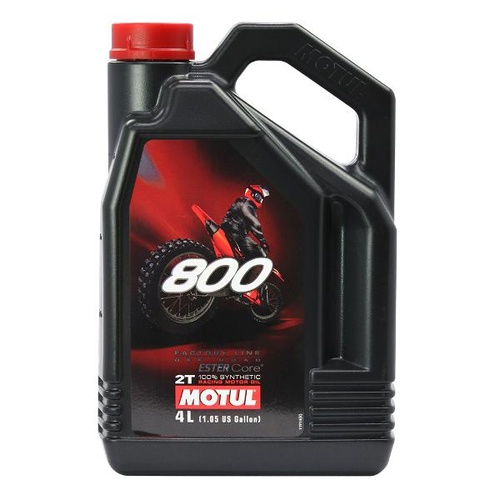 Motul 800 2T 2-Stroke Racing Oil 4 Litre Motorcycle Engine Lubricant 16-201-04