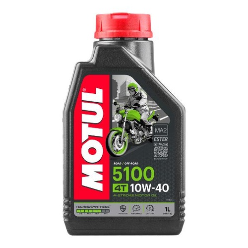 Motul 5100 Semi Synthetic 10W40 4T 4-Stroke 1 Litre Motorcycle Engine Oil 16-412-01