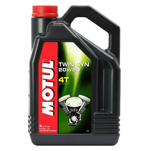 Motul Twin Synthetic 20W50 4 Litres Motorcycle Engine Oil Lubricant 16-425-04