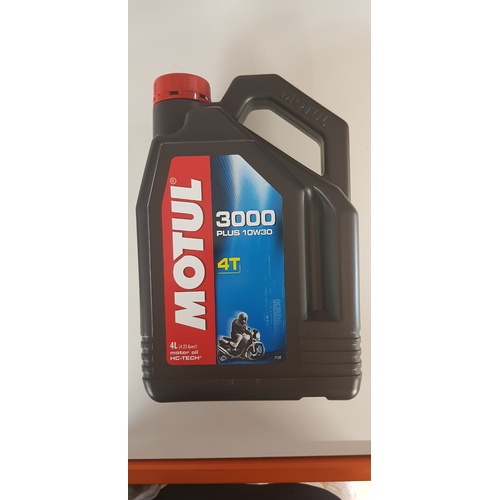 Motul 3000 Plus 10W30 4 Litres Motorcycle Engine Oil 16-427-04