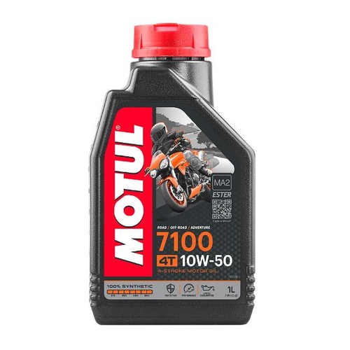 Motul 7100 Fully Synthetic 10W50 4T 4-Stroke 1 Litre Motorcycle Engine Oil 16-428-01