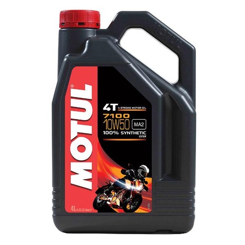 Motul 7100 Fully Synthetic 10W50 4T 4-Stroke 4 Litres Motorcycle Engine Oil 16-428-04