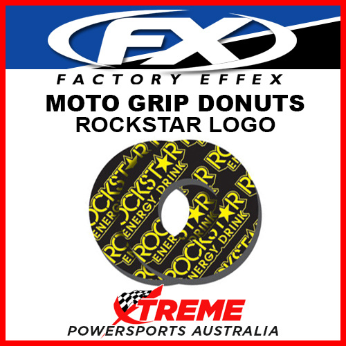 FX 2018 Rockstar Logo Moto Grip Donuts, MX ATV Dirt Pit Bike Motocross 16-67702