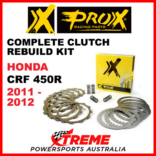 ProX Honda CRF450R CRF 450R 2011-2012 Complete Clutch Rebuild Kit 16.CPS14011