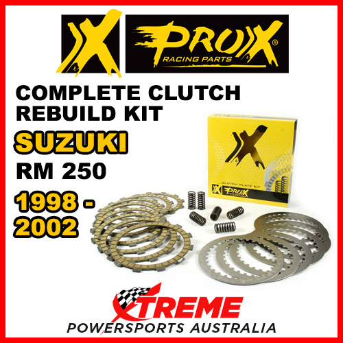 ProX For Suzuki RM250 RM 250 1998-2002 Complete Clutch Rebuild Kit 16.CPS33098