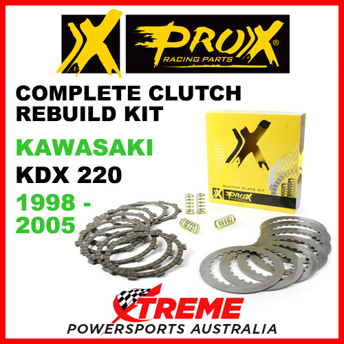 ProX Kawasaki KDX220 KDX 220 1998-2005 Complete Clutch Rebuild Kit 16.CPS43095
