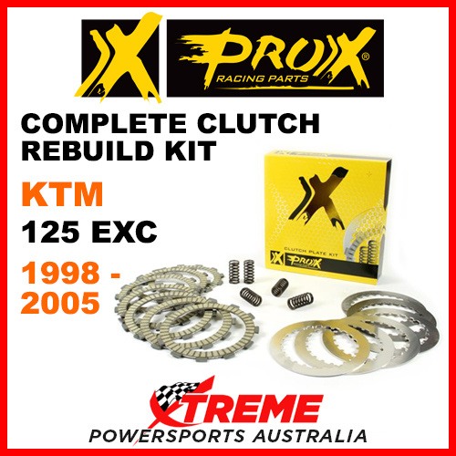 ProX KTM 125EXC 125 EXC 1998-2005 Complete Clutch Rebuild Kit 16.CPS62098