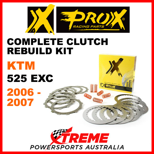 ProX KTM 525EXC 525 EXC 2006-2007 Complete Clutch Rebuild Kit 16.CPS64006