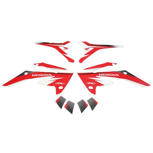 Factory Effex 18-01336 CRF250 CRF 250 10-13, CRF450 CRF 450 09-12 Red EVO Shroud Graphics Kit