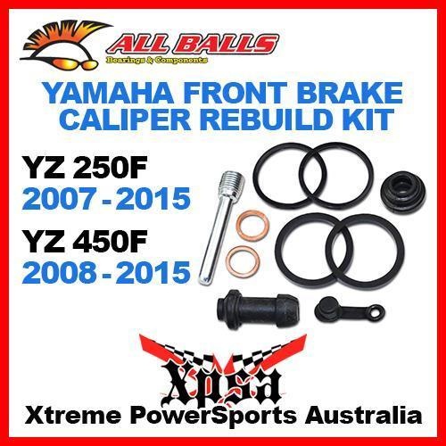 Front Brake Caliper Rebuild Kit YZ 250F 07-2015 450F 08-2015, All Balls 18-3011