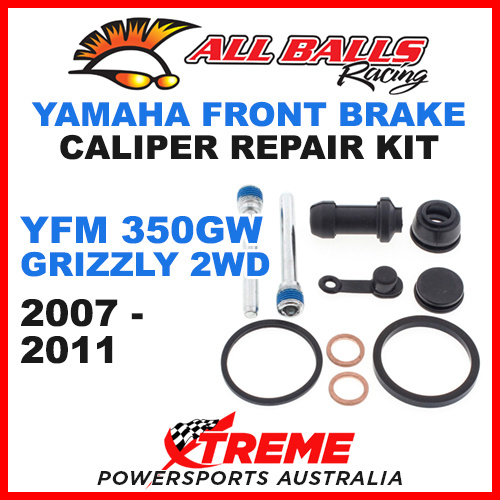 YAMAHA ATV YFM 350GW GRIZZLY 2WD 2007-2011 FRONT BRAKE CALIPER REBUILD KIT