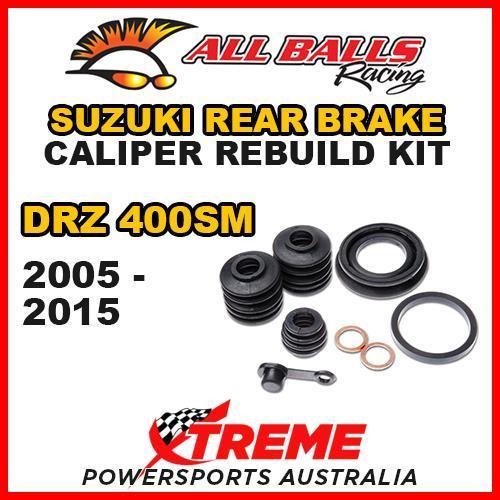 Rear Brake Caliper Rebuild Kit For Suzuki DRZ400SM DRZ 400SM DR Z400SM 05-15, All Balls 18-3030