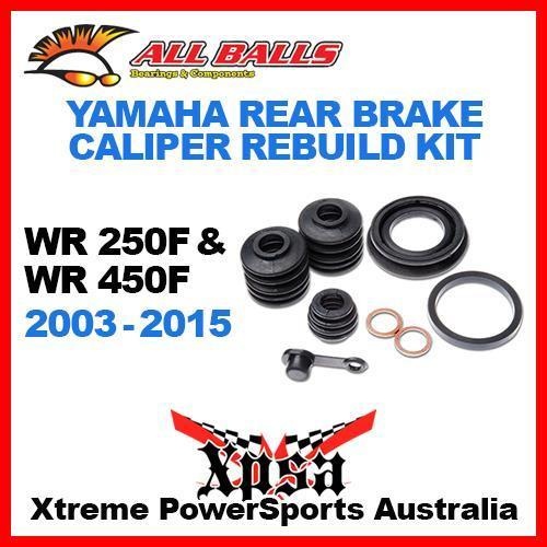 Rear Brake Caliper Rebuild Kit WR 250F 450F 2003-2015 Enduro, All Balls 18-3032