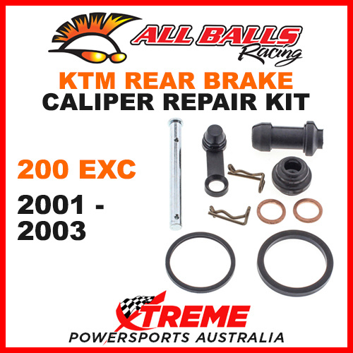 18-3050 KTM 200EXC 200 EXC 2001-2003 Rear Brake Caliper Rebuild Kit