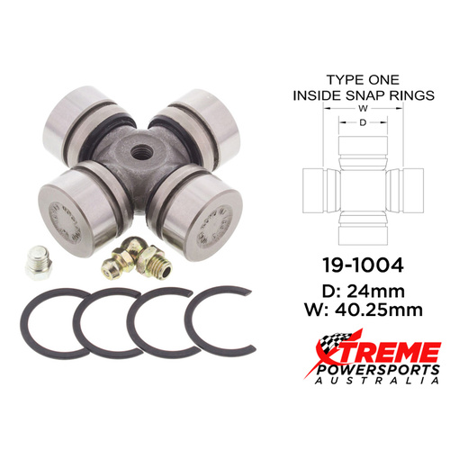 19-1004 Kawasaki KVF360C Prairie 4x4 2003-2013 U-Joint (4) Rear Drive Shaft Eng Side