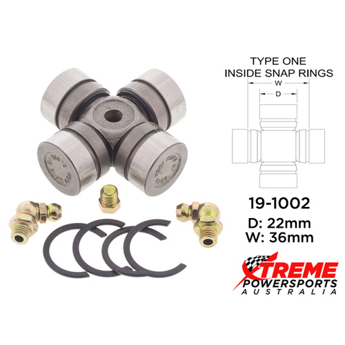 19-1005 Polaris Sportsman 500 X2 2006-2009 U-Joint (2) FR Drive Shaft Diff Side