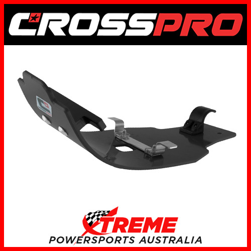 CrossPro Black Engine Guard Yamaha YZ450FX YZ 450FX 2016-2018 DTC Skid Bash Plate