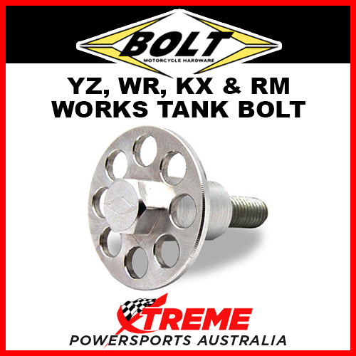 Works Fuel Tank Bolt YZ, WR, KX, RM Silver Motorcycle Yamaha For Suzuki Kawasaki