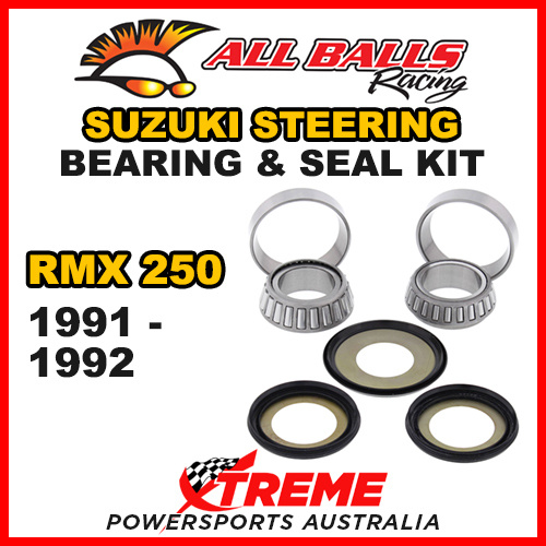 22-1001 For Suzuki RMX250 RMX 250 1991-1992 Steering Head Stem Bearing Kit