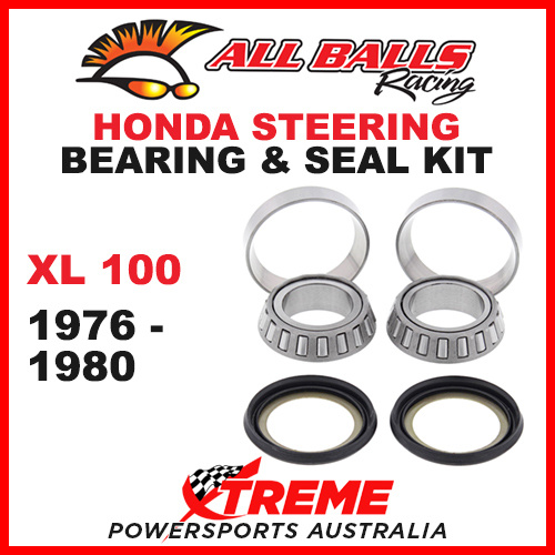 22-1002 Honda XL100 XL 100 1976-1980 Steering Head Stem Bearing & Seal Kit