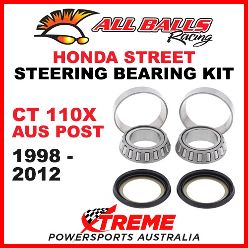 All Balls 22-1002 Honda CT110X Aust Post 1998-2012 Steering Head Stem Bearing Kit