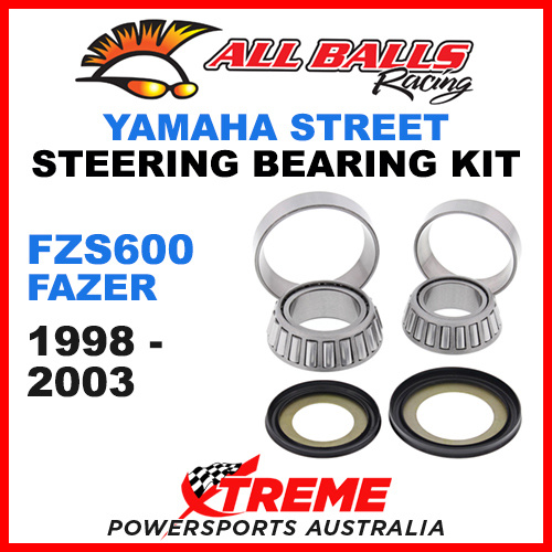 All Balls 22-1004 Yamaha FZS600 Fazer 1998-2003 Steering Head Stem Bearing Kit