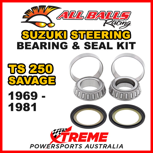22-1005 For Suzuki TS250 TS 250 Savage 1969-1981 Steering Head Stem Bearing Kit