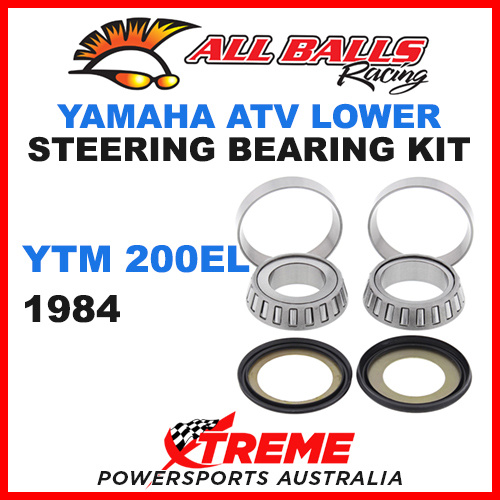All Balls 22-1007 Yamaha YTM200EL YTM 200EL 1984 ATV Lower Steering Stem Kit