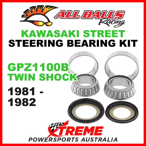 All Balls 22-1009 Kawasaki GPZ1100B Twinshock 1981-1982 Steering Bearing Kit