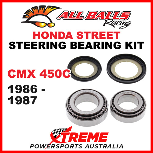 All Balls 22-1020 Honda CMX450C CMX 450C 1986-87 Steering Head Stem Bearing Kit