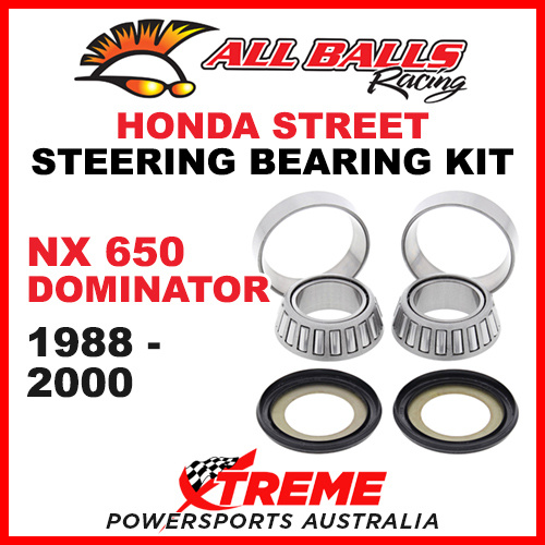 All Balls 22-1021 Honda NX650 Dominator 1988-2000 Steering Head Stem Bearing Kit
