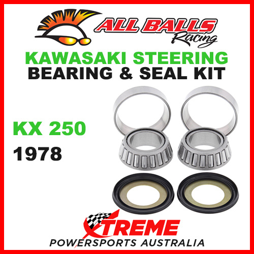 22-1022 Kawasaki KX250 KX 250 1978 Steering Head Stem Bearing & Seal Kit