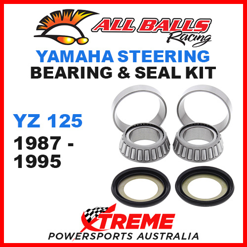 ALL BALLS 22-1024 STEERING HEAD STEM BEARING KIT YAMAHA YZ125 YZ 125 1987-1995