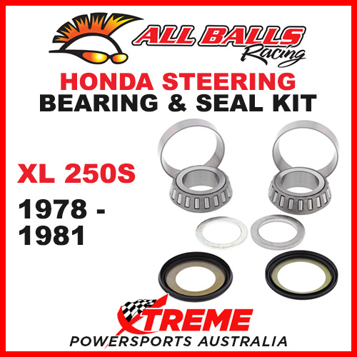 22-1029 Honda XL250S XL 250S 1978-1981 Steering Head Stem Bearing & Seal Kit
