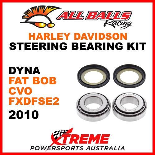 All Balls 22-1032 HD Dyna Fat Bob FXDF 2008-2014 Steering Head Stem Bearing Kit