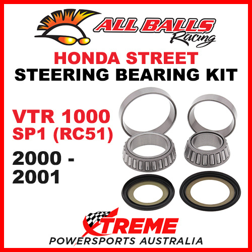 All Balls 22-1037 Honda VTR1000 SP1 (RC51) 2000-2001 Steering Head Stem Bearing Kit