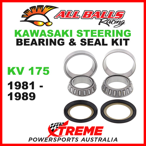 22-1040 Kawasaki KV175 KV 175 1981-1989 Steering Head Stem Bearing & Seal Kit