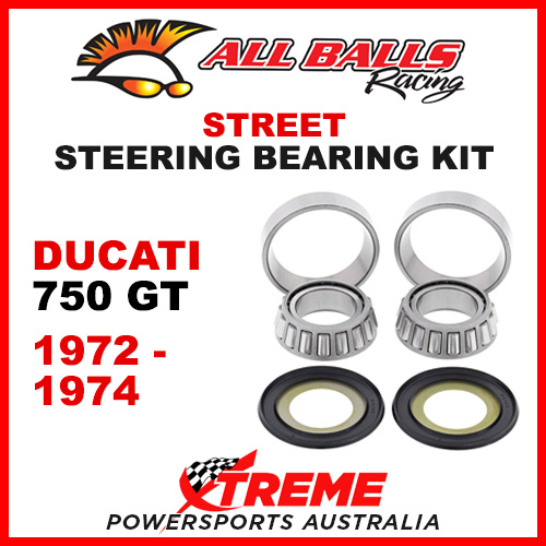 All Balls Ducati 750GT 750 GT 1972-1974 Steering Bearing Kit 22-1062