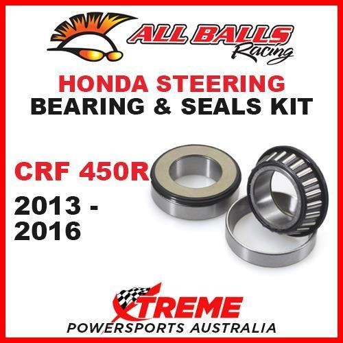 MX Steering Head Bearing Kit Honda CRF450R CRF 450R 2013-2016, All Balls 22-1065