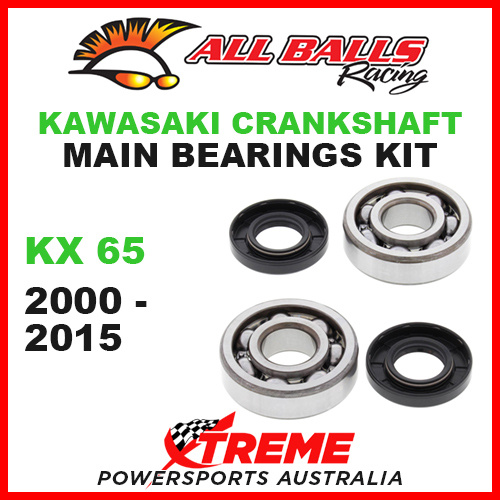 All Balls 24-1006 Kawasaki KX 65 KX65 2000-2015 Crankshaft Main Bearings MX